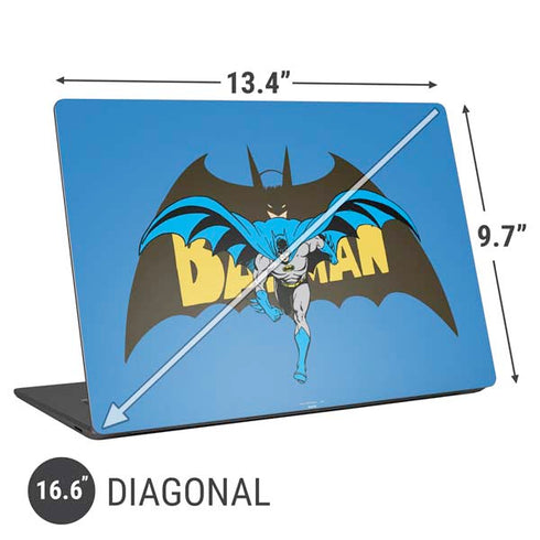 DC Comics Batman Vintage Action Pose Universal Laptop 16.6in (13.4 x 9.7in) Skin
